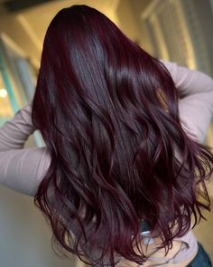 Wine Red Hair On Black Hair, Red Colour On Black Hair, Dark Maroon Hair Color, Blackberry Burgundy Black Hair, Cherry Black Hair Color Dark Brown, Red Hair Color On Black Hair, Hair Color Ideas Cherry Red, Chocolate Cherry Red Hair Color, Black Cherry Red Hair Color