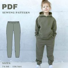 DIY oversize sweatpants for kids with pockets. Pattern sizes: from 1Y to 14Y /  74/80 - 158/164 After purchasing, you'll be able to download 4 PDF files - LEKA-KIDS02 Our patterns are very easy to use, click this link to check - http://www.lekapatterns.com/post/printingandassemblingpdf SEWING LEVEL  🎥 Sewing video tutorial: https://www.youtube.com/watch?v=RC_EzatvJ84&t=18s ABOUT PATTERNS: * This is a PDF pattern for digital download only. * Tiled pattern to print on A4, A0 & U.S Letter sizes. * Overlapping Pattern, Winter Sewing Patterns, Baby Sweatpants, Trendy Romper, Sewing Guide, Oversized Sweatpants, Boy Sewing, Layout Plan, Boy Sweatpants