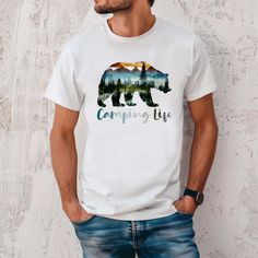 Bear mountain wanderlust camping shirts, Camping Life Shirts, Camping Bear Shirt, Nature Bear Shirt, Bear Women Shirt, Bear Tees, Camper dad  How To Order 🛒 1. 📸 Review all the photos. 2. 📏 Select your t-shirt size and color.    - Note: Different shirt styles may have slight color variations due to different manufacturers. For matching colors, choose shirts from the same style (e.g., Unisex, V-necks, Toddler). 3. ➕ Click "Add to Cart." You can return to add more shirts. 4. 🛍️ Click "Proceed Camping Shirts, Bear Mountain, Bear Shirt, Matching Colors, Camping Life, Shirt Styles, Women Shirt, Camping Shirt, Same Style