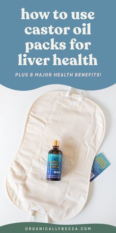 How to Use Castor Oil Packs for Liver Health Castor Oil Pads, Caster Oil Liver Pack, How To Make Caster Oil Packs, Castor Oil Compress Liver, Castor Oil For Liver Cleanse, Castor Oil For Detoxing, Liver Castor Oil Pack, Caster Oil Packs For Liver, How To Use A Castor Oil Pack