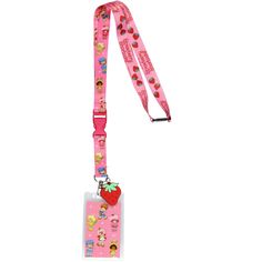 Add a dash of cuteness to your everyday essentials with the Classic Imports Sanrio or Cute Prints ID Badge Holder Lanyard! Whether you like Sanrio characters or prefer classic, girly designs like Strawberry Shortcake, these lanyards will surely charm your heart. These lanyards offer style and functionality, perfect for conventions, trips, cruises, or just keeping your keys and wallet close at hand. Each one features a clear ID sleeve holder with a printed cardboard insert or sticker of your favorite characters, making it a fun accessory that's uniquely yours. Designed with convenience and safety in mind, these lanyards have a breakaway neck closure for quick release, a slide-release buckle just three inches from the ID sleeve for easy access, and a sturdy lobster clasp to secure your items Sleeve Holders, Strawberry Shortcake Characters, Girly Design, Pink Ballerina, Document Holder, Id Badge Holders, All Things Cute, Small Accessories, Id Badge