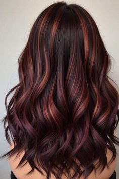 Brunette Hair Color With Red Highlights, Purple Hair Color Ideas For Brunettes, Hair Color Ideas For Pale Skin, Hair Color For Brown Eyes, Plum Hair, Gorgeous Hair Color, Hair Color Auburn, Beautiful Hair Color