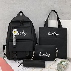 Type:School Backpack Bookbag; Material:Canvas; Features:Wear-Resistant,Breathable,Large Capacity,Water Resistant,Adjustable Shoulder Straps; Pattern Type:Solid Color; Department:Student,Boys,Girls; Size:20.32; Width:30; Height:42 Korean Backpack, Black School Bags, High School Backpack, New Student, Women Backpack Travel, Handbags For School, Pad Bag, Handbags Casual, Backpack Brands