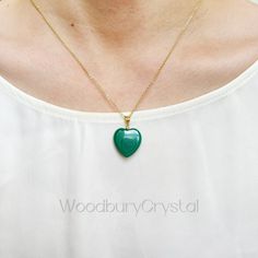 This beautiful Natural Malachite Stone heart pendant necklace is made from natural, genuine stone. This necklace is a great addition to any jewelry collection, and would make a lovely gift for that special someone. Details: *Dainty Natural malachite heart pendants size around 2cm *Chain option *14k solid gold plated *18k solid gold plated *White gold plated *Rose gold plated *925 Sterling silver *14k gold plated 925 Sterling silver *18k gold plated 925 Sterling silver *Rose gold plated 925 Sterl Emerald Jewelry With Heart Charm As Gift, Heart-shaped Emerald Necklaces As A Gift, Heart Shaped Emerald Necklace As A Gift, Heart-shaped Emerald Necklace As A Gift, Heart-shaped Emerald Jewelry Gift, Heart-shaped Emerald Jewelry For Gifts, Heart-shaped Emerald Necklace For Gift, Emerald Heart Pendant Necklace As A Gift, Malachite Pendant Necklace As Gift