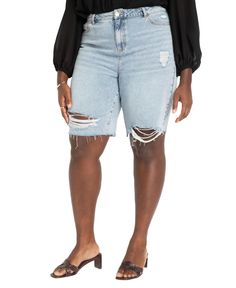 in stock Trendy Relaxed Fit Mid-thigh Length Bottoms, Trendy Mid-thigh Jean Shorts For Spring, Trendy Mid-thigh Length Jean Shorts For Spring, Trendy Mid-thigh Denim Shorts, City Shorts, In Store, Pick Up, Buy Online, Plus Size