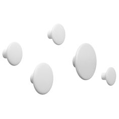 three white circles with an arrow in the middle are shown on a white background, as well as four smaller ones