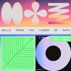 an image of a web page with the words hello from the lands of data