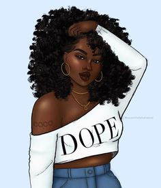 Magic Art, African American Art, Girls Cartoon Art