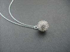 dandelion necklace  Sterling silver chain by KeoniDesign on Etsy, $23.00 Gold Bridesmaid Necklace, Dandelion Necklace, Topaz Birthstone, Gold Bridesmaids, Necklace Flower, White Gold Necklaces, Bridesmaid Necklace, Matching Necklaces, Gold Plated Necklace