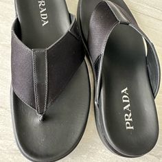 Reposhing This Item I Purchased From @Tanyushka. Loved It, But Ready To Rotate For Something New. Questions? Leave A Comment Below! Prada Shoes Men, Prada Logo, Prada Shoes, Shoes Men, Flip Flop Sandals, Something New, Flip Flops, Shoes Sandals, Prada