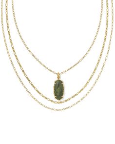 Charmingly eclectic and totally fierce, wearing the Ellie Vintage Gold Bamboo Frame Triple Strand Necklace in Sage Serpentine is always a good idea. Combining textured strands with our signature stone shape, this three-in-one style lets you get in on the layered necklace trend effortlessly. From its bamboo-inspired frame to the perfectly layered strands, this one’s undeniably unique—and totally chic. Metal Vintage 23k Yellow Gold Over Brass Material Sage Serpentine Closure Toggle Size 33.5", 31. Dainty Jewelry Necklace, Engagement Rings Sale, Bar Jewelry, Trending Necklaces, Bamboo Frame, Initial Jewelry, Demi Fine Jewelry, Personal Brand, Kendra Scott Jewelry