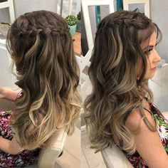 Simple Prom Hair, Braided Prom Hair, Prom Hairstyles For Long Hair, Hoco Hair, Hairstyles Black, Braids For Long Hair