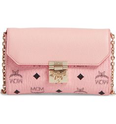 Make a major statement with this pink clutch from MCM. This versatile bag can be styled either as an over-the-shoulder bag or clutch. Mcm Bag, Pretty Purses, Pink Clutch, Mcm Bags, Compact Bag, Over The Shoulder Bags, Pink Handbags, Double Up