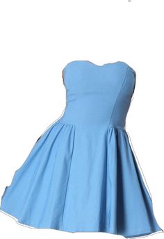 Blue Fitted A-line Strapless Dress, Chic Blue Strapless Sleeveless Dress, Blue Cotton Dresses With Sweetheart Neckline, Flare Top, Dress Denim, Sweetheart Neck, Sleeveless Mini Dress, Ladies Party, Denim Blue