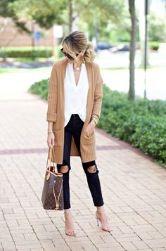 A Favorite Fall Outfit From the NSale... | A Spoonful of Style | Bloglovin’ Cardigan Outfit, Cozy Fall Outfits, Simple Fall Outfits, Outfit Trends, Cardigan Outfits, 가을 패션, Fall Winter Outfits, Outfits Casuales, Fall Outfit