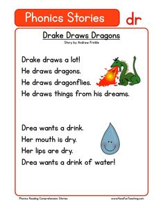 the worksheet for phonics stories