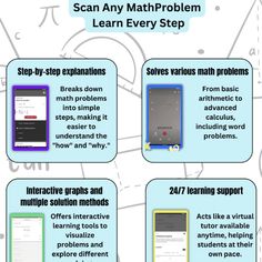 an info sheet describing how to use the math app for learning numbers and other things