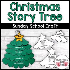 christmas story tree for sunday school craft