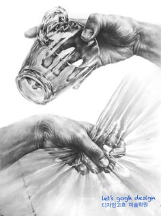 a drawing of two hands holding something in each other's hand with the words design goh written on it