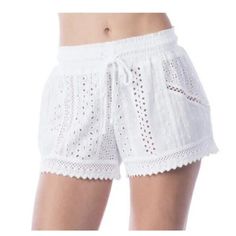 Brand New With Tags. Size Extra Small / Xs Bohemian Style Shorts For Beach Party In Spring, Beachy Cotton Shorts For Beach Party, Bohemian Shorts For Beach Party In Spring, Cotton Bottoms For Beach Party In Summer, Cotton Shorts For Beach Party, Summer Cotton Bottoms For Beach Party, White Short Bottoms For Beach Party, Summer Beach Party Cotton Bottoms, White Shorts For Beach Party Vacation