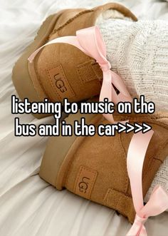 someone is listening to music on the bus and in the car > > >?