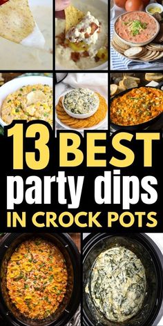 the best party dips in crock pots