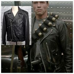 Official Terminator 2 Leather Jacket Superb Leather And Design Belted, Zip Cuffs, Lots Of Pockets, Asymmetrical Front Zip, Double Breasted Removable Inner Lining Vintage 90s - Universal Studios Terminator 2 *Please See Second Picture For Measurements (Adjustable Belt At Waist) Please Note Labeled Size 48 And Measures Like A Xl Superb Condition. Barely Worn. Very Well Cared For. Nice And Clean. No Rips, Stains, Holes. No Odor. Smoke And Pet Free Environment. No Issues. Leather Is In Great Shape, Black Leather Post-apocalyptic Outerwear, Men's Leather Jacket, Terminator, Adjustable Belt, Label Sizes, Double Breasted, Vintage 90s, Mens Jackets, Jackets & Coats