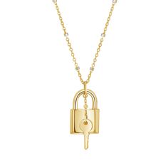 Wearing this Love Padlock Key Necklace close your heart is the ultimate symbol of love locked. As beautiful in meaning as it is design, this high polish 14k Gold necklace hangs on a shimmering sparkle chain. Pairs beautifully with our Love Padlock studs. 

Size: 14.5mm(H) x 9.2mm(W)
Solid 14K Gold
Lifetime Guarantee
Made in Los Angeles Spiritual Necklace, Lock Jewelry, Cross Earrings Studs, Cuban Link Chain Necklaces, Diamond Solitaire Necklace, Ball Chain Necklace, Solitaire Necklaces, 14k Gold Necklace, Key Necklace