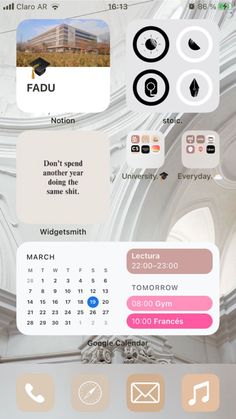 Minimalist Ios Layout, Minimalistic Phone Layout, Widget Ideas, Iphone Life Hacks, Iphone Life, Instagram Widget, Screen Layout