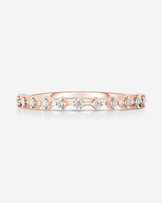 14k solid gold 11 round, natural diamonds Total carat weight: approximately 0.10 Color: H Clarity: SI Band width: 1 mm It Day, Ring Concierge, Necklace Length Guide, Bracelet Size Chart, Kids Bracelets, Stackable Ring, Jewelry Cleaner, Ring Ring, Stackable Rings