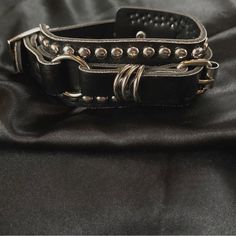 Bracelet From My Small Jewelry Business Punk Is Always In Style! Alternative Y2k Emo Rock And Roll Bracelet Pu Leather And Alloy Details Size Comfort Fit Belt Bracelet Style Sizw 9.5 X 1.7 Adjustable Strap Edgy Bracelets, Punk Style Silver Bracelet With Studs, Punk Black Bracelet With Silver Studs, Silver Punk Bracelets With Studs, Metal Studded Bracelets For Concerts, Metal Bracelets With Studs For Concerts, Metal Stud Bracelets For Concerts, Metal Studs Bracelet For Concerts, Black Rock Style Bracelets For Party