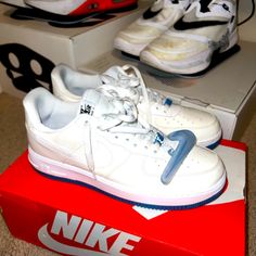 Nwot Rare Not Sold In Usa All White Top With Carolina Blue Bottom Soles The White Activates With The Sun Exposure To Change To Bright Pastel Colors. Walk Back Inside & They Change Back To All White. Wear Them At Night & They Won’t Change Colors The Blue Soles Don Not Change Colors Excellent Condition Size: 11 Reasonable Offers Considered Nike Air Force 1 White With Translucent Outsole, White Nike Air Force 1 With Translucent Outsole, White High-top Nike Air Force 1 With Translucent Outsole, Nike Air Force 1 With Translucent Outsole For Sports, White Low-top Custom Sneakers With Branded Heel, Air Force 1s, Bright Pastels, Sun Exposure, Carolina Blue