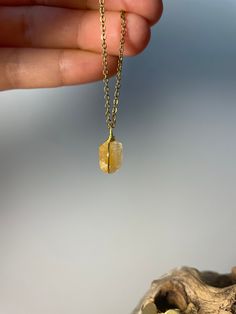 Necklace with Calcite Necklace length: 40-45 cm Crystals are magical objects that support the healing process at all levels: physical, emotional, mental and spiritual. Always carry them with you as jewellery or in a pocket!                                         Properties of minerals Yellow Calcite is an wonderfully positive stone. Working with the Solar Plexus Chakra, this stone immediately lifts our mood and heightens our self-worth and self-esteem. It enhances our physical strength and vita Calcite Necklace, Yellow Crystal Necklaces For Gift, Spiritual Yellow Hand-strung Necklace, Spiritual Yellow Citrine Necklace, Yellow Citrine Pendant Necklace, Yellow Calcite, Citrine Necklace, Solar Plexus Chakra, Plexus Products