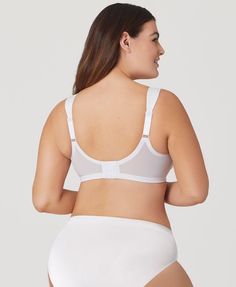 MagicLift Seamless Support T-Shirt Bra White | Glamorise Plus Size Bras Supportive Stretch White Bra, Supportive Seamless White Bra, Supportive White Seamless Bra, White Stretch Nursing Bra With Built-in Bra, White Stretch Nursing Bra With Medium Bust Support, Supportive White Nursing Bra With Removable Pads, White Full Coverage Sports Bra With Seamless Construction, Supportive Seamless White Nursing Bra, White Seamless Full Coverage Nursing Bra