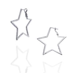 PRICES MAY VARY. Stunning stylish statement star hoop earrings, eye-catching big star, decorated with sparkly rhinestones both at front and on inside back, charming, standout, go well with most outfits, both everyday casual and formal daily business wear. Simple trendy 5 point star ring earrings, hinged back, english lock huggie, easy to plug, dainty delicate energetic design, quality cubic zirconia, vivid shine, brilliant dazzling, shimmering. 14k gold plated brass, fade-resistant, hypoallergen Big Star Earrings Dangle, Star Earrings Hoop, Big Star Earrings, Star Earrings Dangle, Mother Daughters, Rhinestone Hoop Earrings, Star Hoop Earrings, Business Wear, Five Points