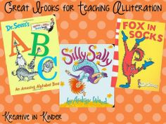 three children's books with the title great words for teaching literature written by dr seuss