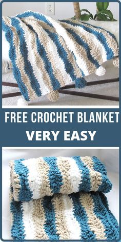 crochet blanket that is very easy to make