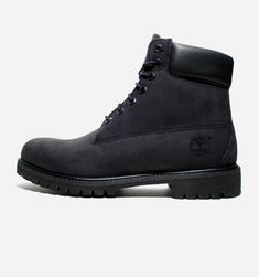 Timberland 6" Premium Boot: If you thought Timberland's signature boot style couldn't get any better, then think again. The style has been reinvented in all-black, including black eyelets, for an update on a classic. http://shop.kithnyc.com/products/6-heritage-boot-black Timberland 6 Inch Boots, Timberland Boots Outfit, Timberland Waterproof Boots, Timberland Outfits, Best Winter Boots, Black Boots Outfit, Timberland 6, Timberlands