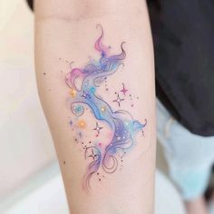 Exquisite Gemini Constellation Tattoo Outlines Pure Imagination Tattoo, Gemeni Constalation Tattoo, Luminous Beings Are We, Parent Tattoos Honoring, Let Your Light Shine Tattoo, Tattoo Outline Designs, Colorful Constellation Tattoo, Gemini Tattoo Star Constellation, Iridescent Tattoo