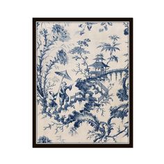 Vintage Chinoiserie Indigo Blue Textile Print - Fine Art Giclee Print Unframed This print features a chinoiserie textile fragment from the 1800's. The print has been digitally restored and enhanced while leaving original imperfections which add to the prints vintage charm. *  Our print sets include a set discount from the price of our single prints. *  Please note that colors may vary due to your monitor settings. SIZES:   Choose the size of your print from the drop down menu. FRAMES NOT INCLUDE Chinoiserie Patterns, Vintage Art Wall, Blue Textile, Chinoiserie Art, Toile Wallpaper, Vintage Chinoiserie, Textile Print, Blue Willow, Posters And Prints