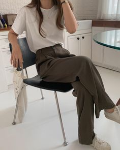 대학생 스타일, Outfit Korean, K Fashion, Elegante Casual, Mode Casual, Mode Inspo, Looks Chic, Inspired Outfits