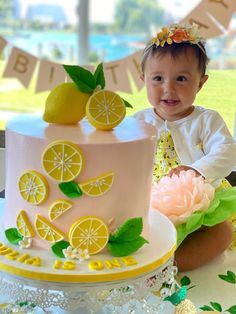 Lemon Birthday Backdrop, Lemon First Birthday Outfit, First Birthday Party Lunch Ideas, Lemon Bday Party, Yellow Theme 1st Birthday Party, Lemon 2nd Birthday Theme, 1st Birthday Lemon Theme Cake