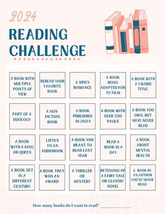 reading challenge Reading Prompts 2024, May Reading Challenge, Book Bingo Challenge 2024, 2024 Reading Challenge Template, Reading Challenge Prompts, Reading Blog Ideas, Book Bingo 2024, A To Z Book Challenge Template 2024, A-z Book Challenge 2024