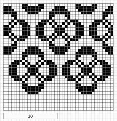 the cross stitch pattern is shown in black and white