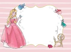 a princess is standing in front of a pink background