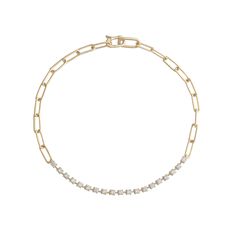 Y1 White Diamonds, You Bag, Diamond White, Chain Bracelet, Full Length, Diamonds, Yellow Gold, Rose Gold, Size 6