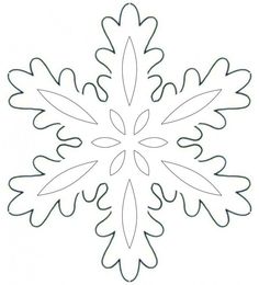 a snowflake is shown in black and white