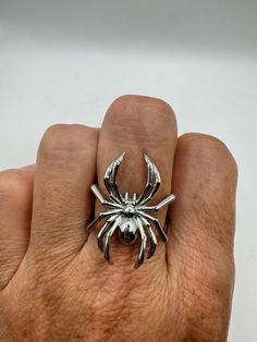 Vintage gothic spider cocktail ring  Cast silver stainless steel  All rings are shipped free in the US in a nice gift box.   Check out our over a THOUSAND great reviews Engraving is $4 per letter and is not always perfect depending on the piece. It can take a few days if the jeweler is busy. This is payable to Paypal Judithsltd@gmail.com  PLEASE NOTE If we have multiples of the same vintage item, it is because we often purchase factory remnants or odd lots. Likewise, if you have a product to sel Spider Cocktail, Gothic Spider, Spider Ring, Vintage Gothic, Ring Silver, Cocktail Ring, Gmail Com, Cocktail Rings, Rings Statement