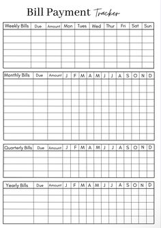 the bill payment form is shown in black and white, as well as an additional printable