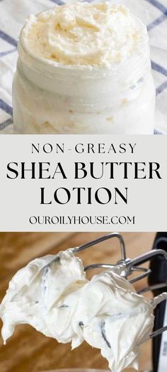 Lotion is so easy to make and much healthier for your skin. This homemade shea butter lotion recipe is non-greasy, cost-efficient, and extremely moisturizing for dry skin. With just a few ingredients, you can whip up this simple shea butter lotion in no time. Shea Butter Moisturizer Diy, Homemade Lotion With Shea Butter, Diy Shea Butter Face Moisturizer, Organic Lotion Recipe, Whipped Shea Butter Lotion Recipe, Shea Butter Face Moisturizer Diy, Diy Shea Butter Lotion, How To Make Lotion, Whipped Lotion Recipe